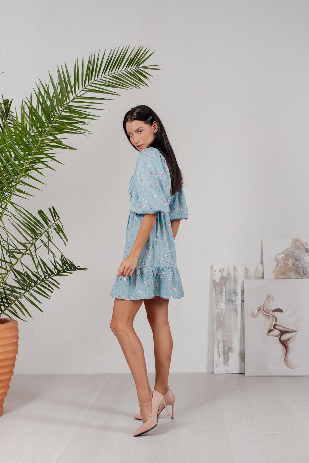 Robe à imprimé floral style Provence