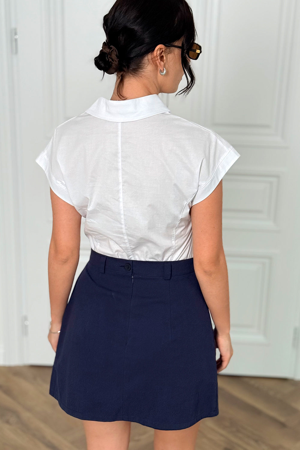 White cotton blouse