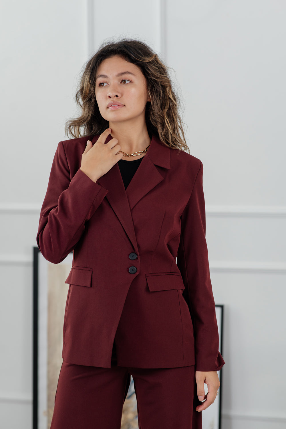 Blazer silhouette ajustée