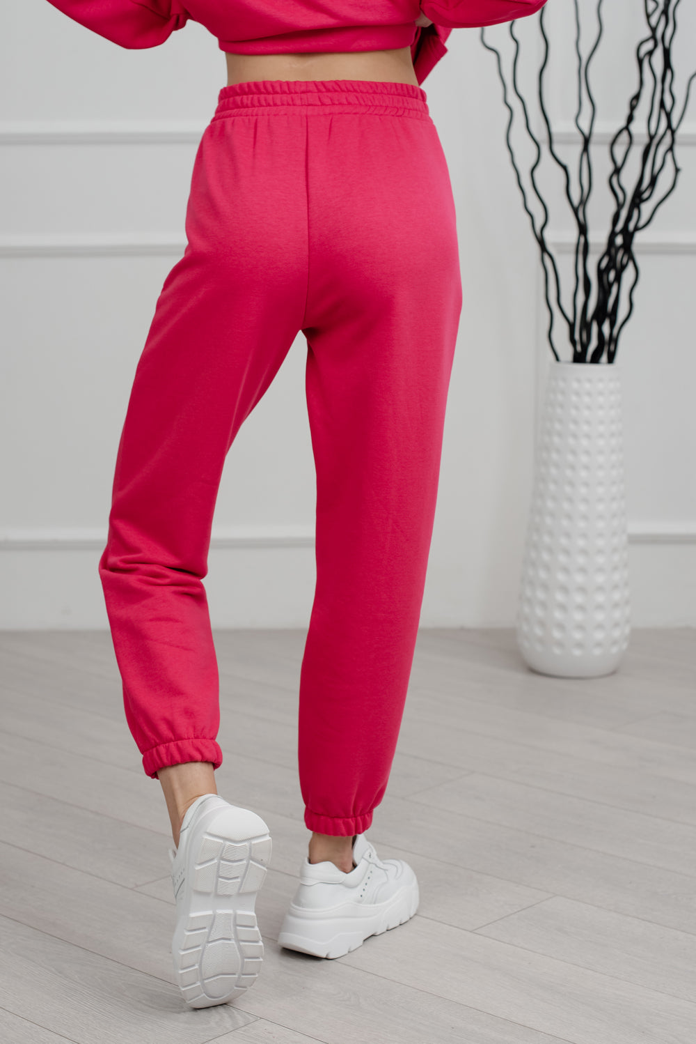 Joggers de cintura alta.