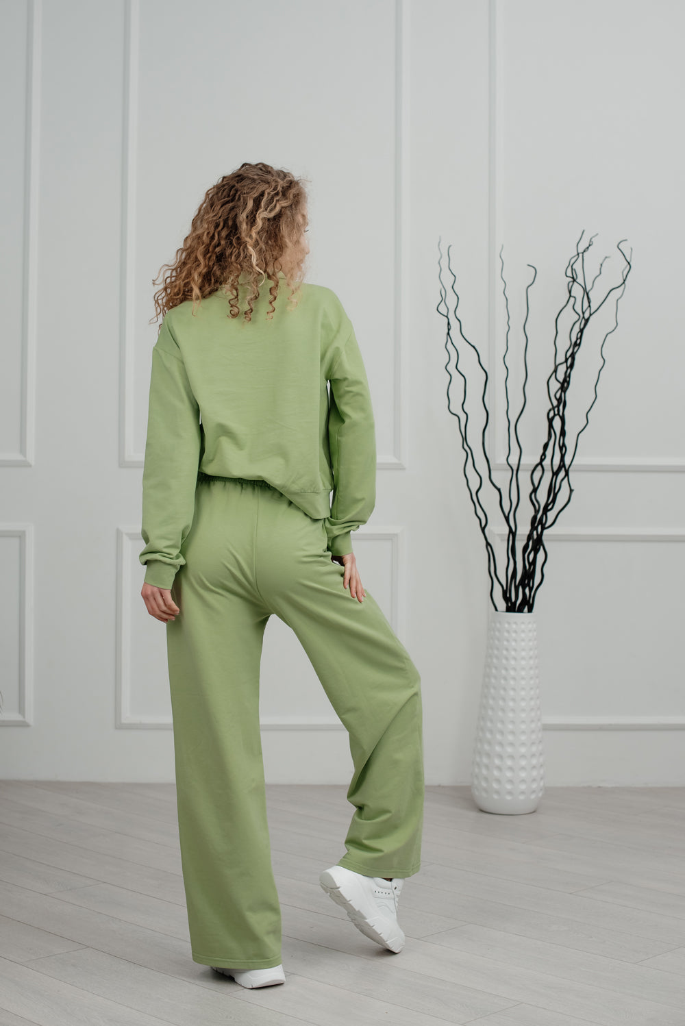 Straight, wide legged tracksuit trousers