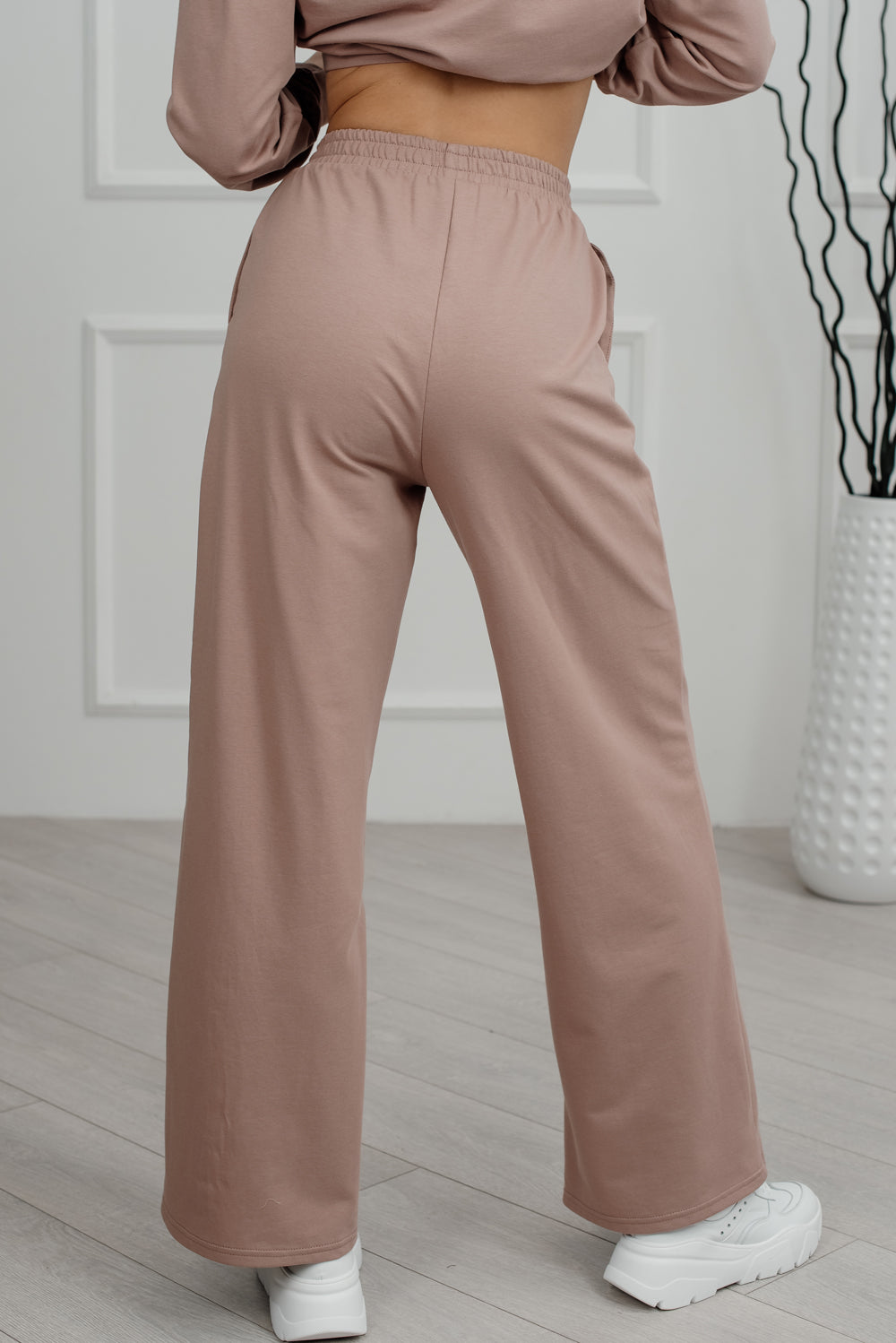 Pantalon de survêtement droit à jambes larges