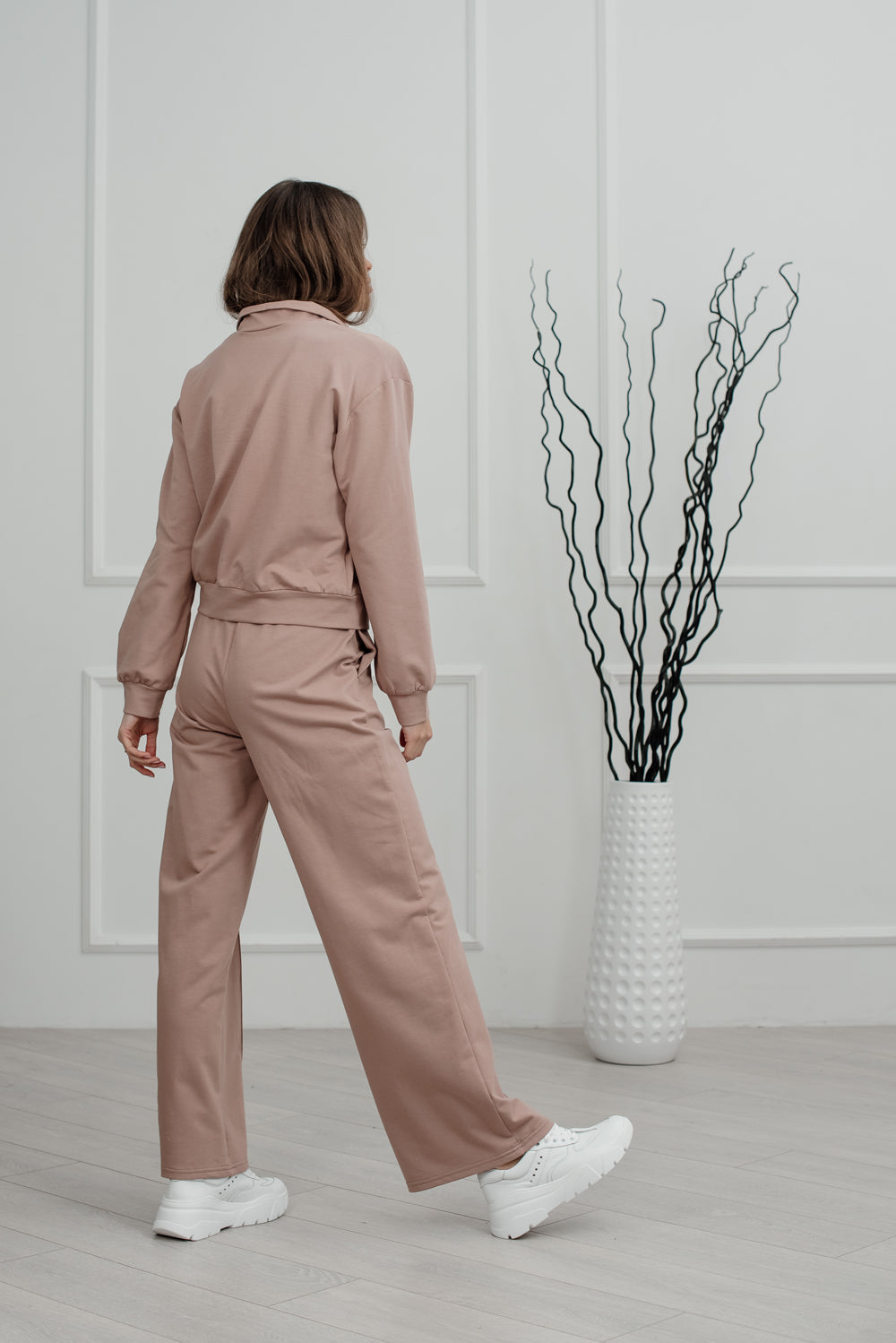 Pantalon de survêtement droit à jambes larges