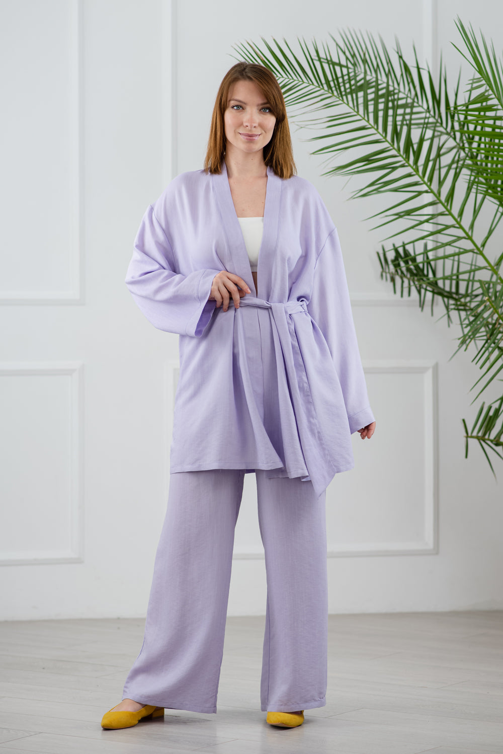 Kimono suit in shade "lilac"