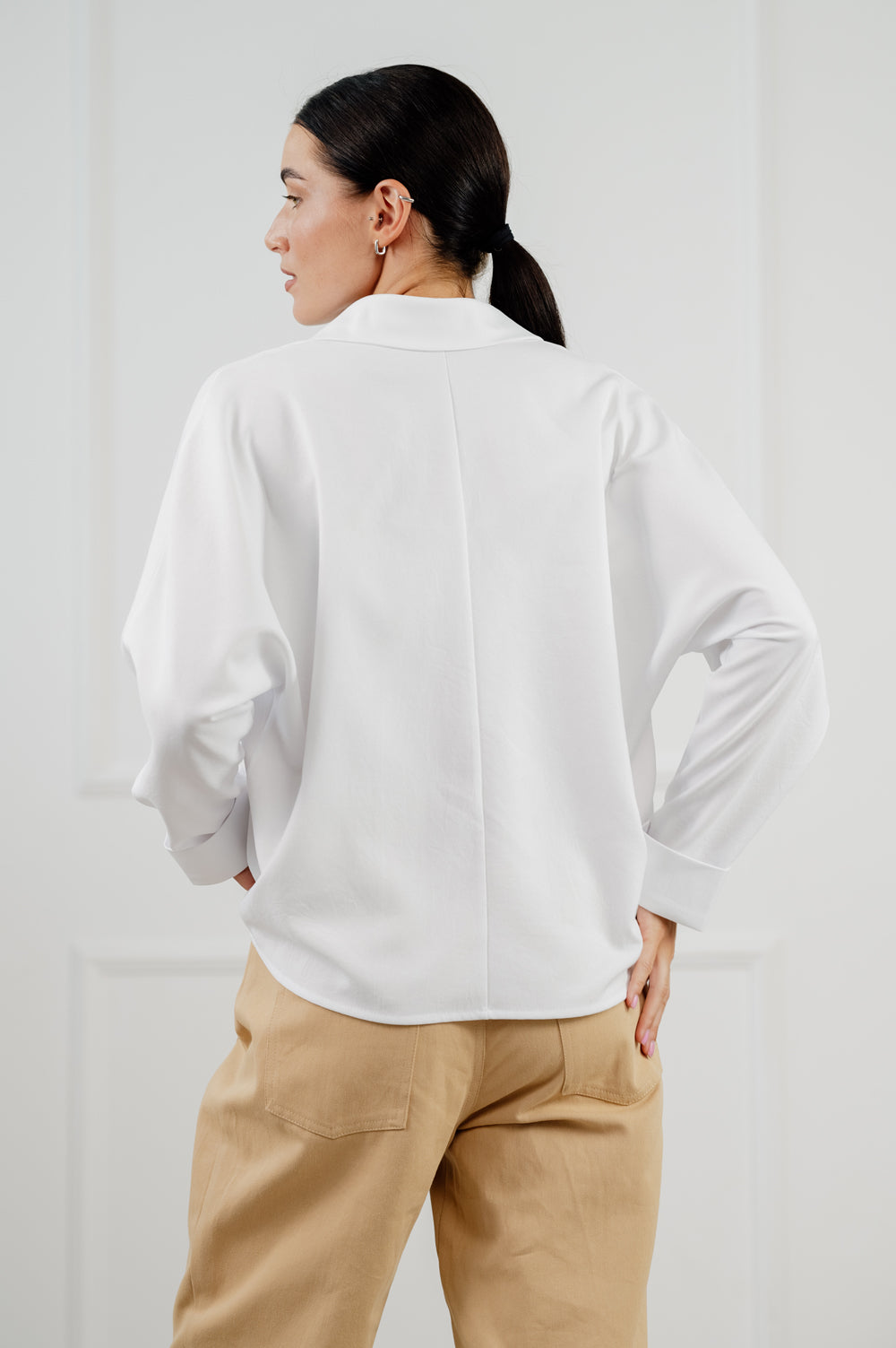 Blusa blanca casual