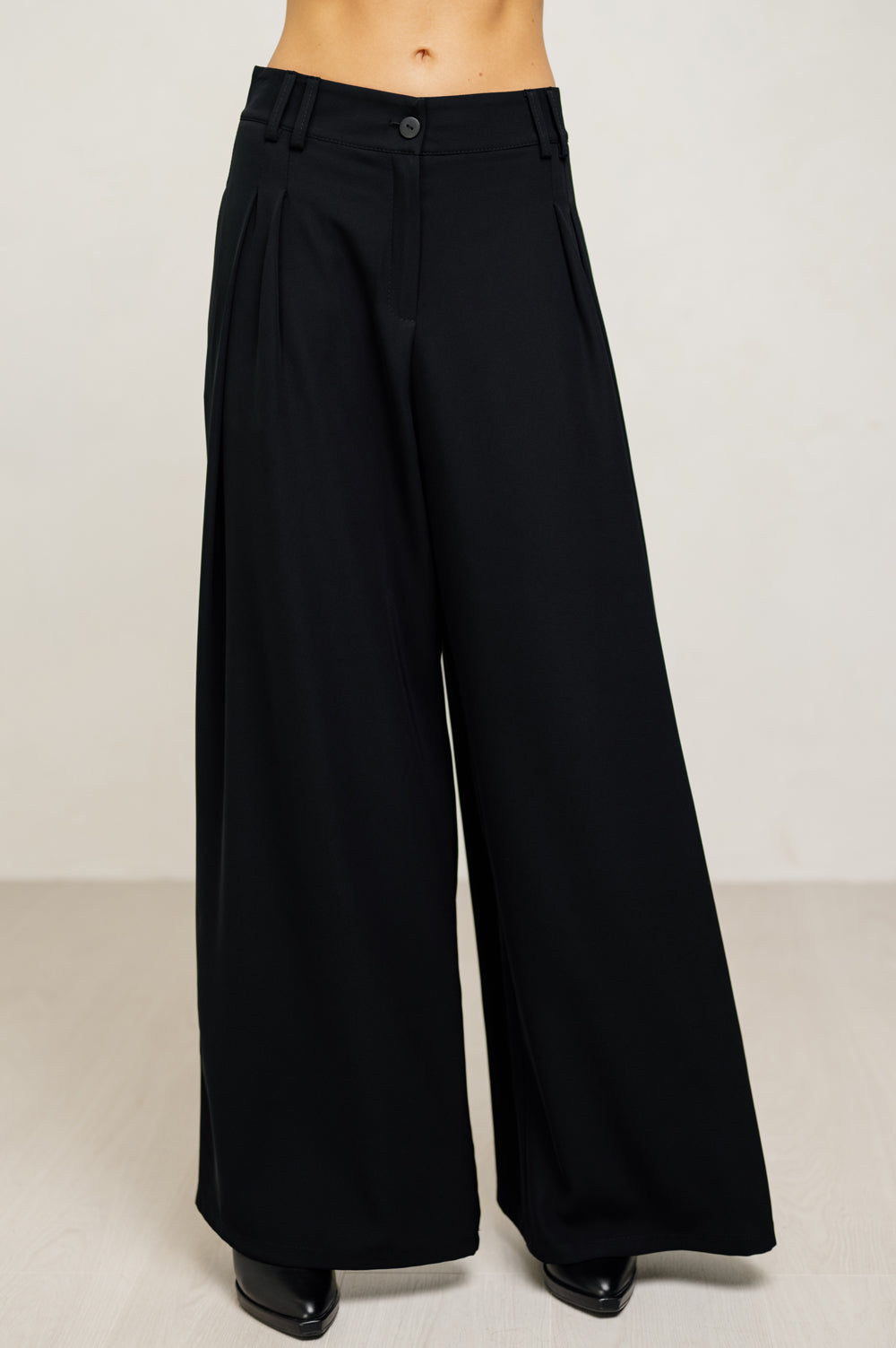 Black palazzo trousers