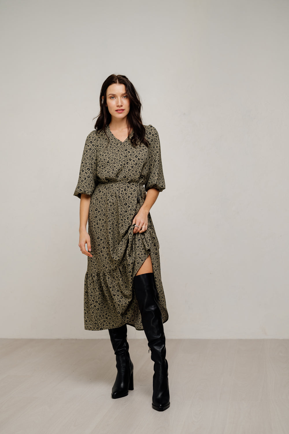 Rochie Maxi in kaki