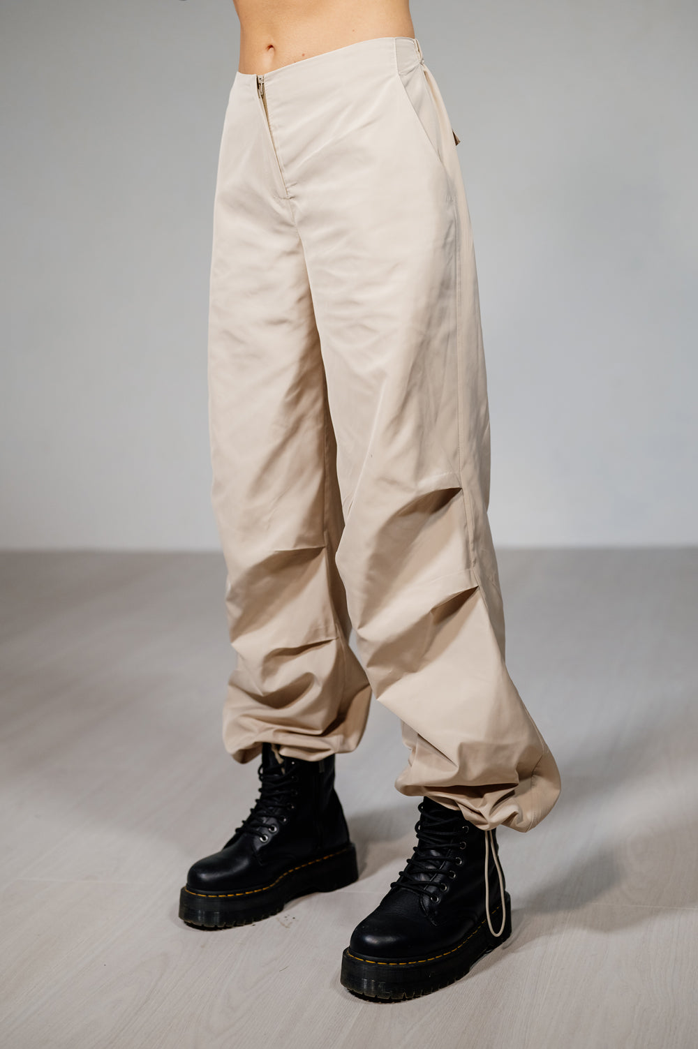 Oversize Cargo Pants en Beige