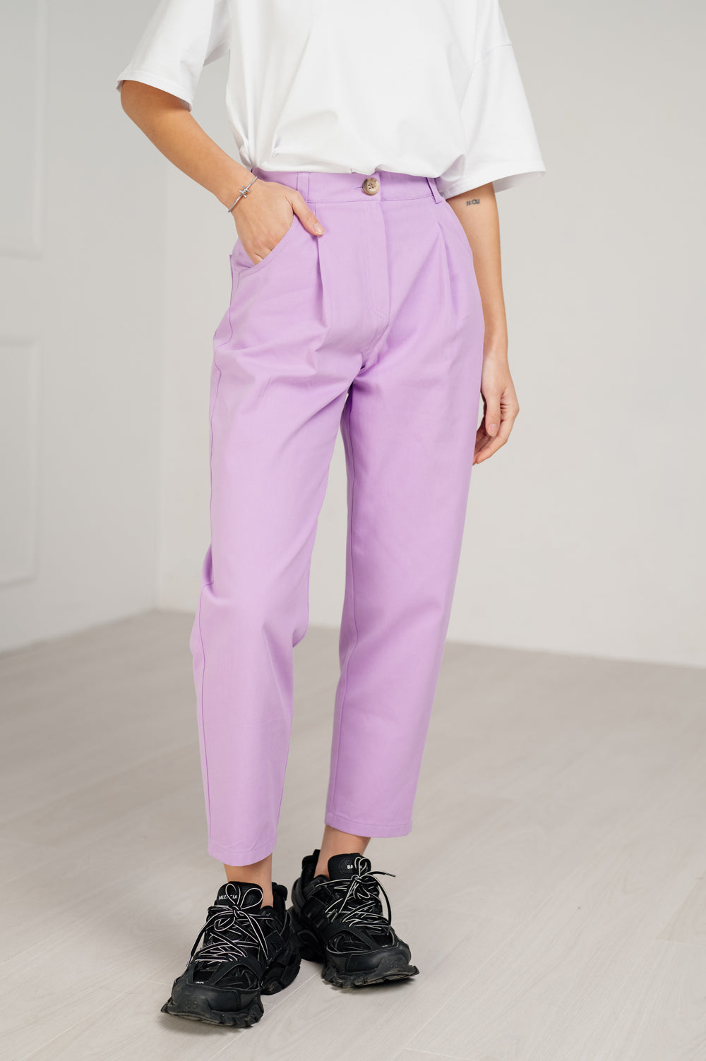 Jean slouchy violet