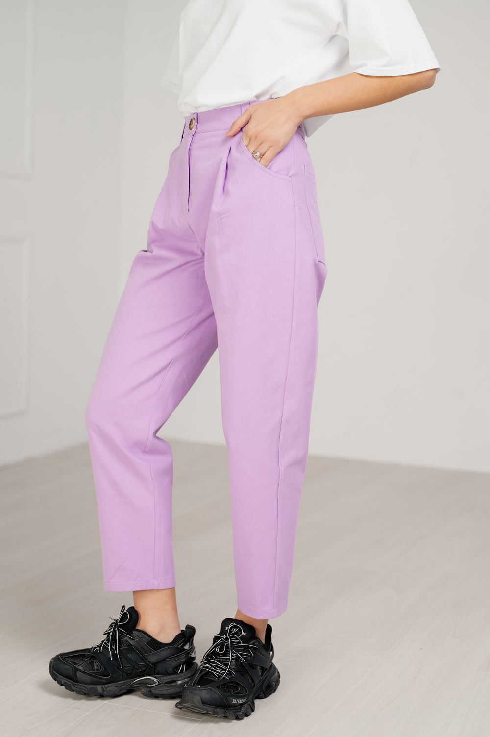 Jean slouchy violet