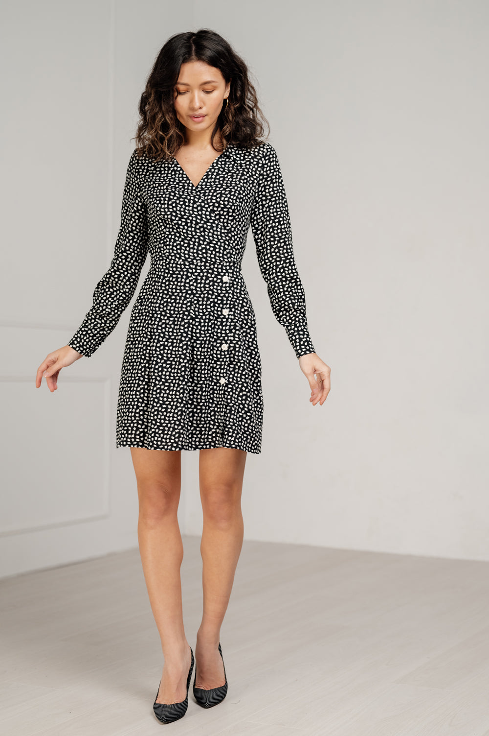 Robe midi noire avec jupe tennis