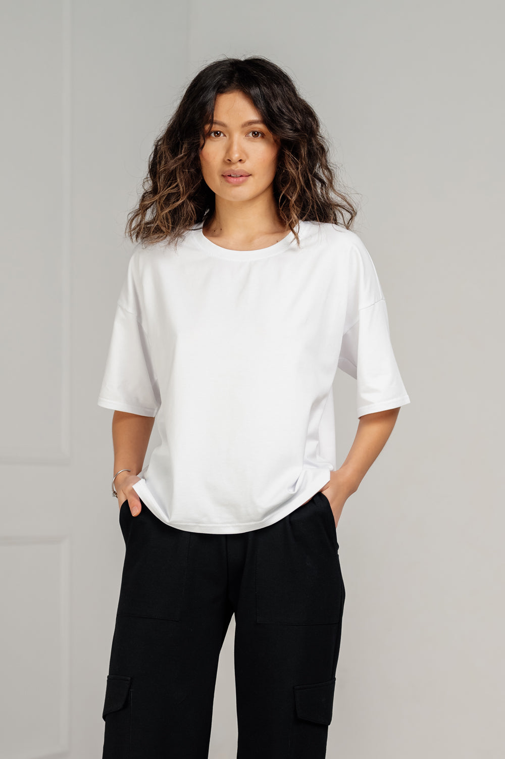 T-shirt oversize blanc