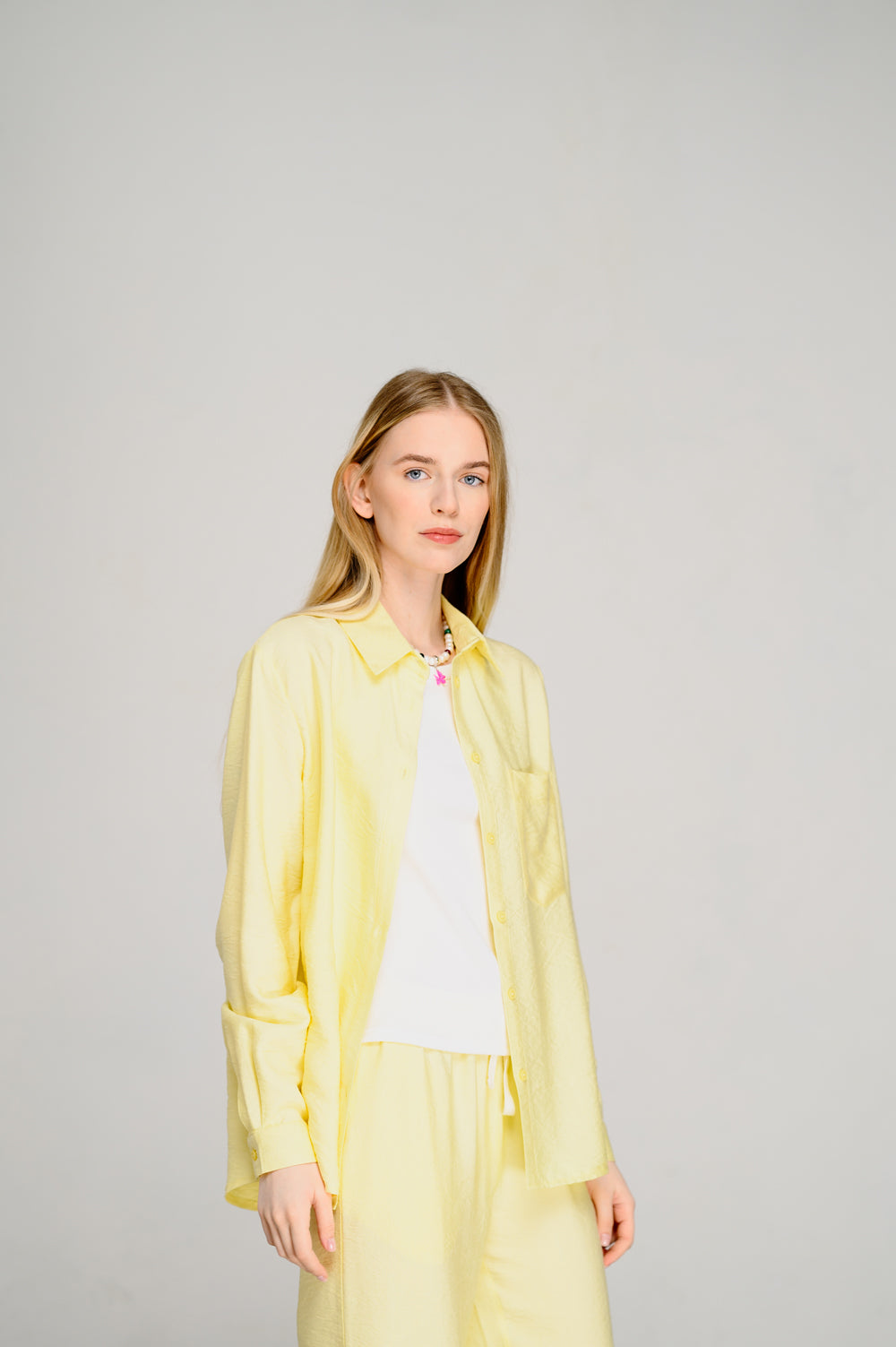 Chemise ample jaune