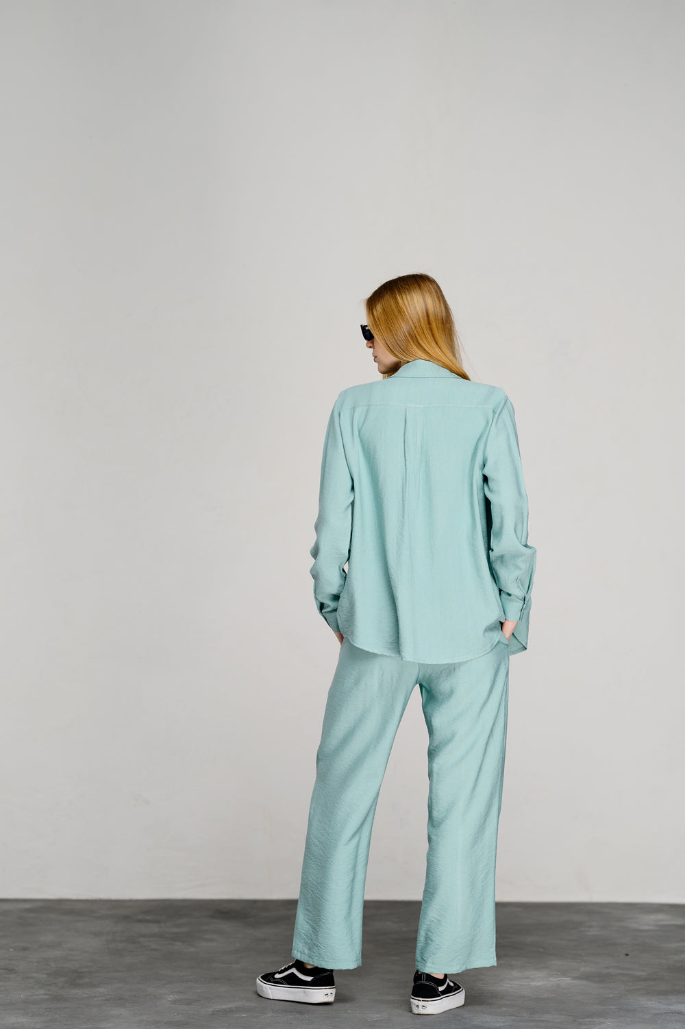 Mint elasticated loose trousers