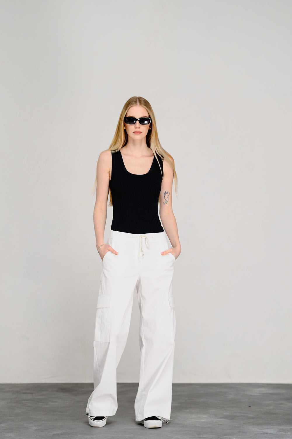 Dairy Low Waist Cargo Pants