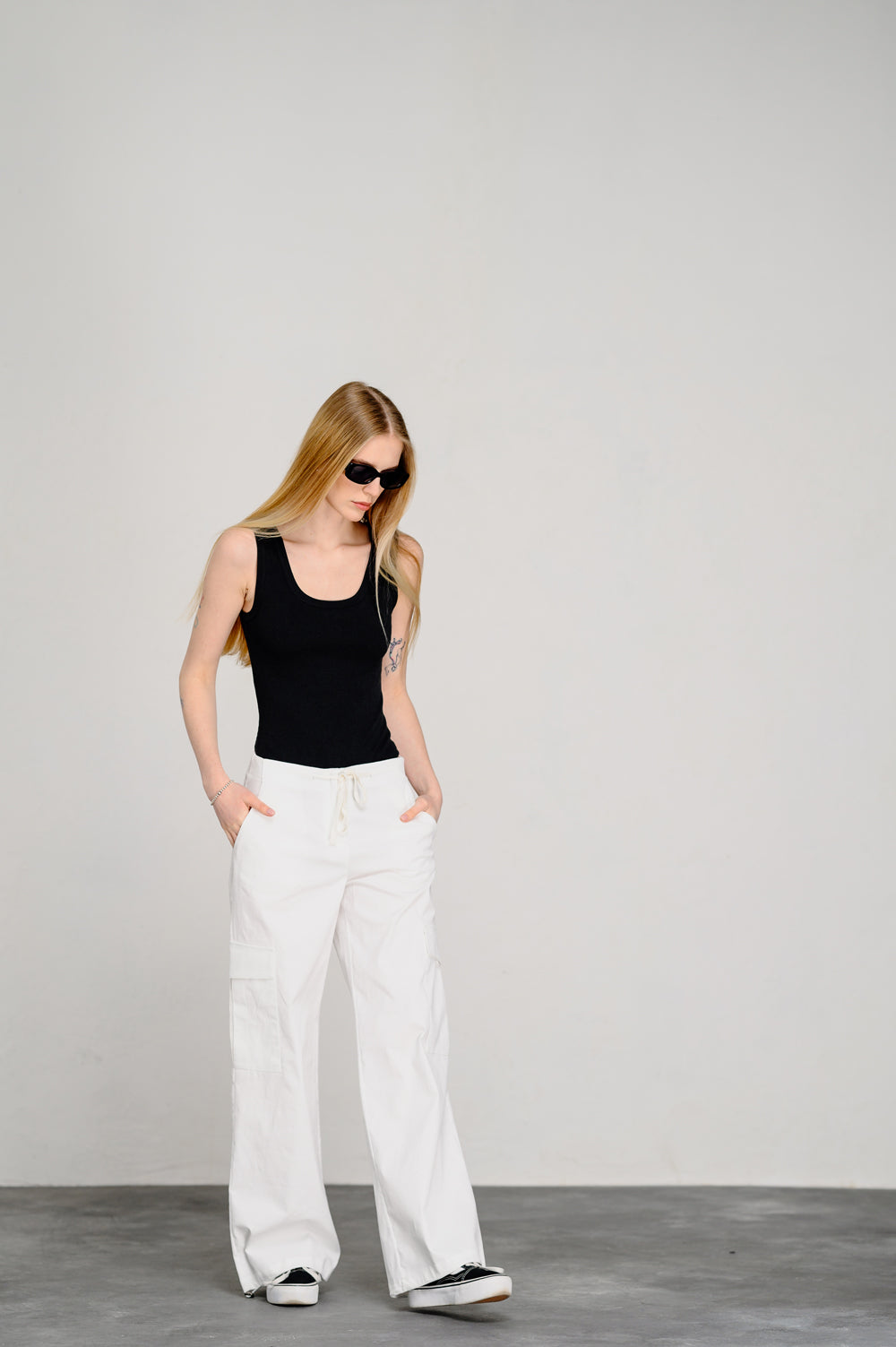 Dairy Low Waist Cargo Pants