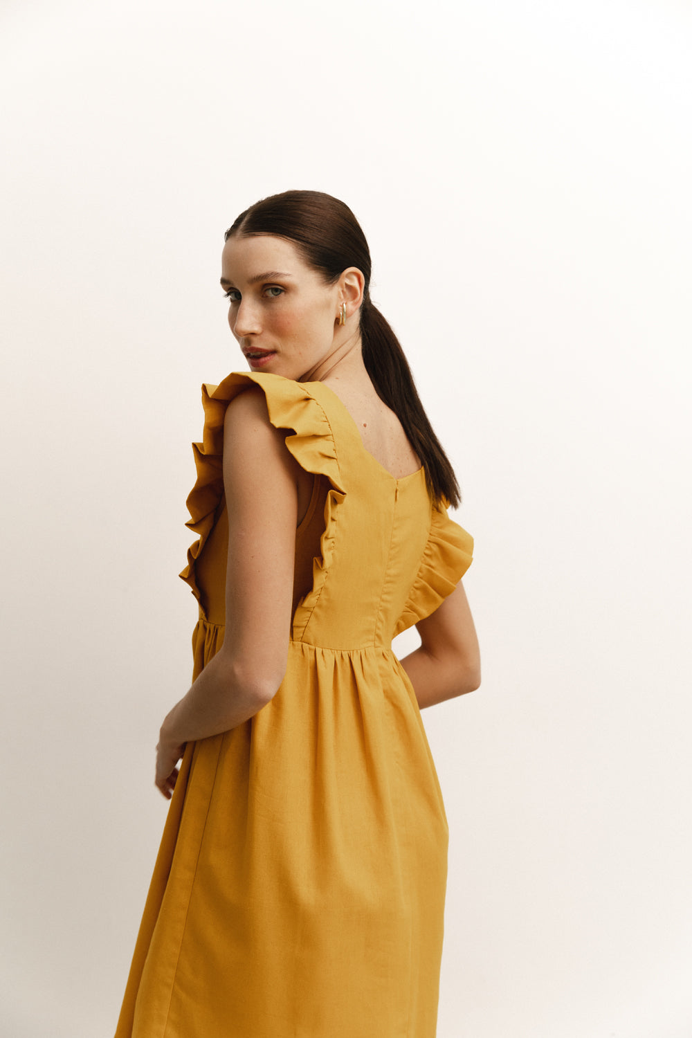 Yellow Sleeveless Dress