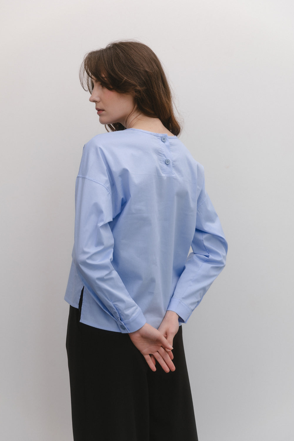 Chemise ample bleu clair