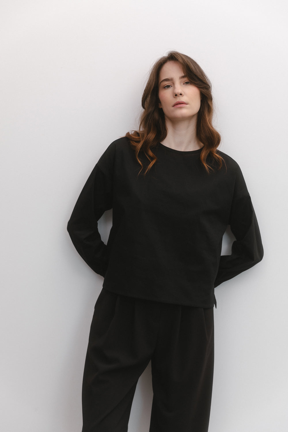 Black loose fit shirt