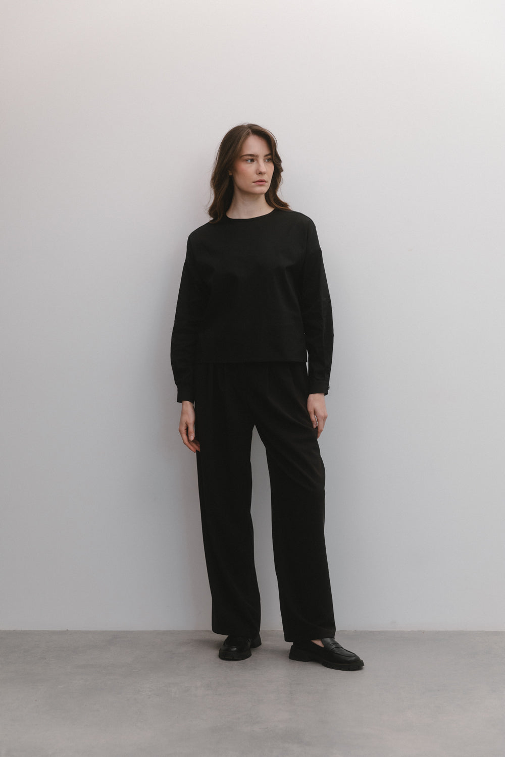 Black palazzo trousers