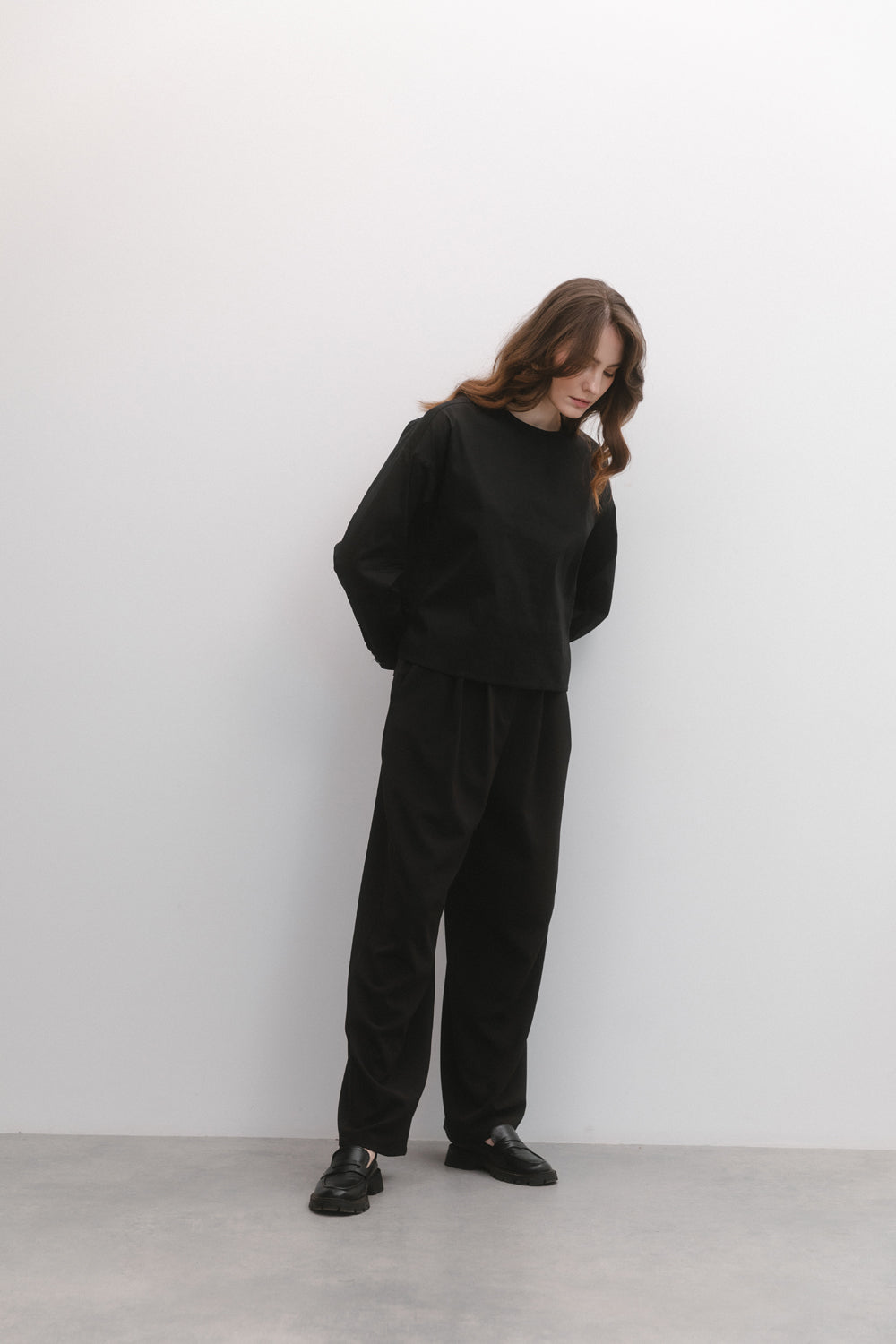 Black palazzo trousers