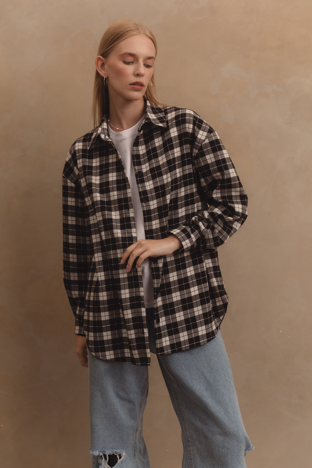 Camisa negra oversize