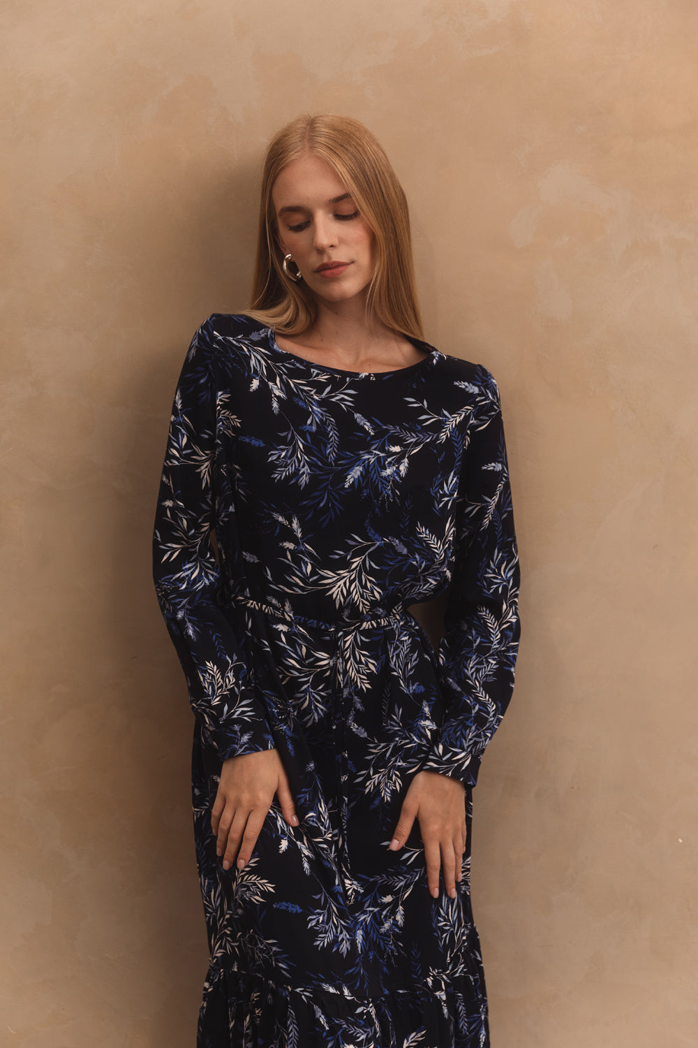 Rochie midi albastră