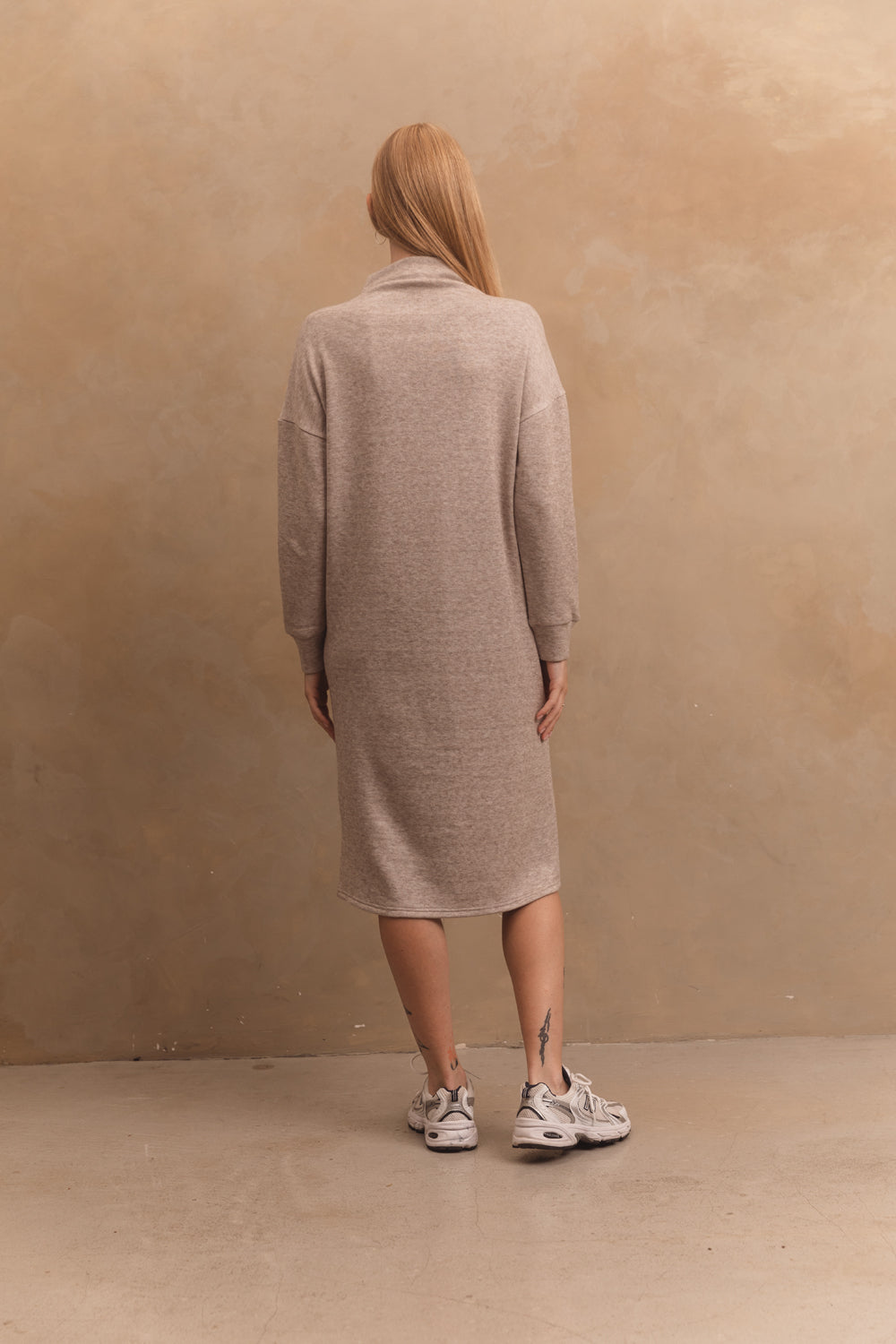 Robe angora beige