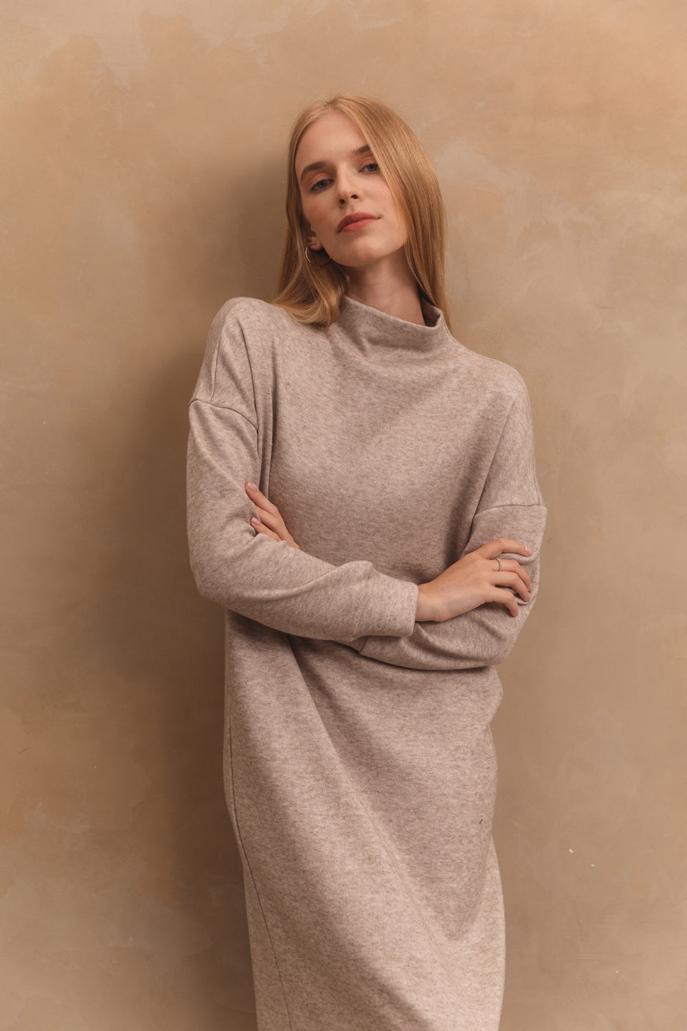 Angora kleid Beige