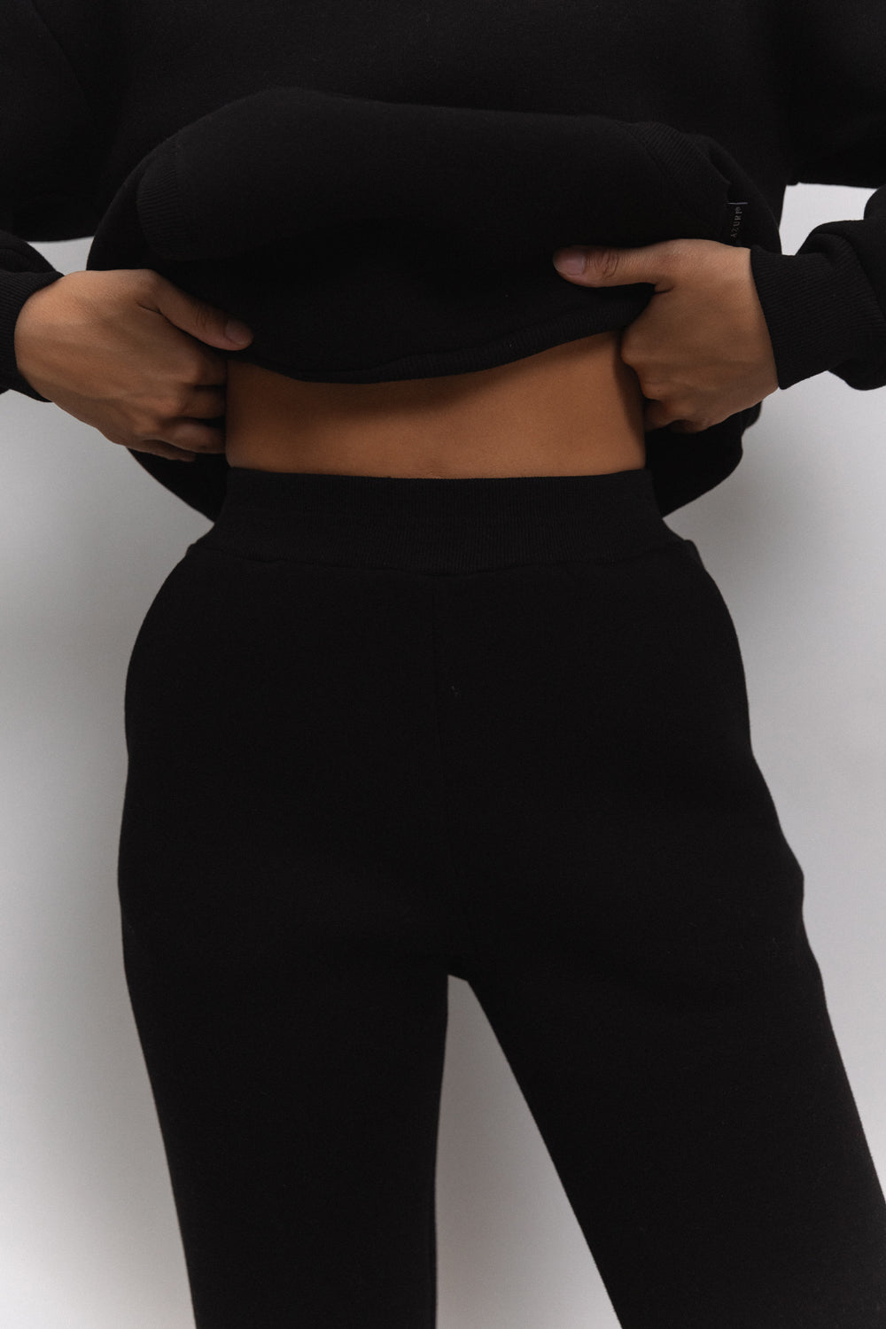 Pantalón de chándal negro cálido