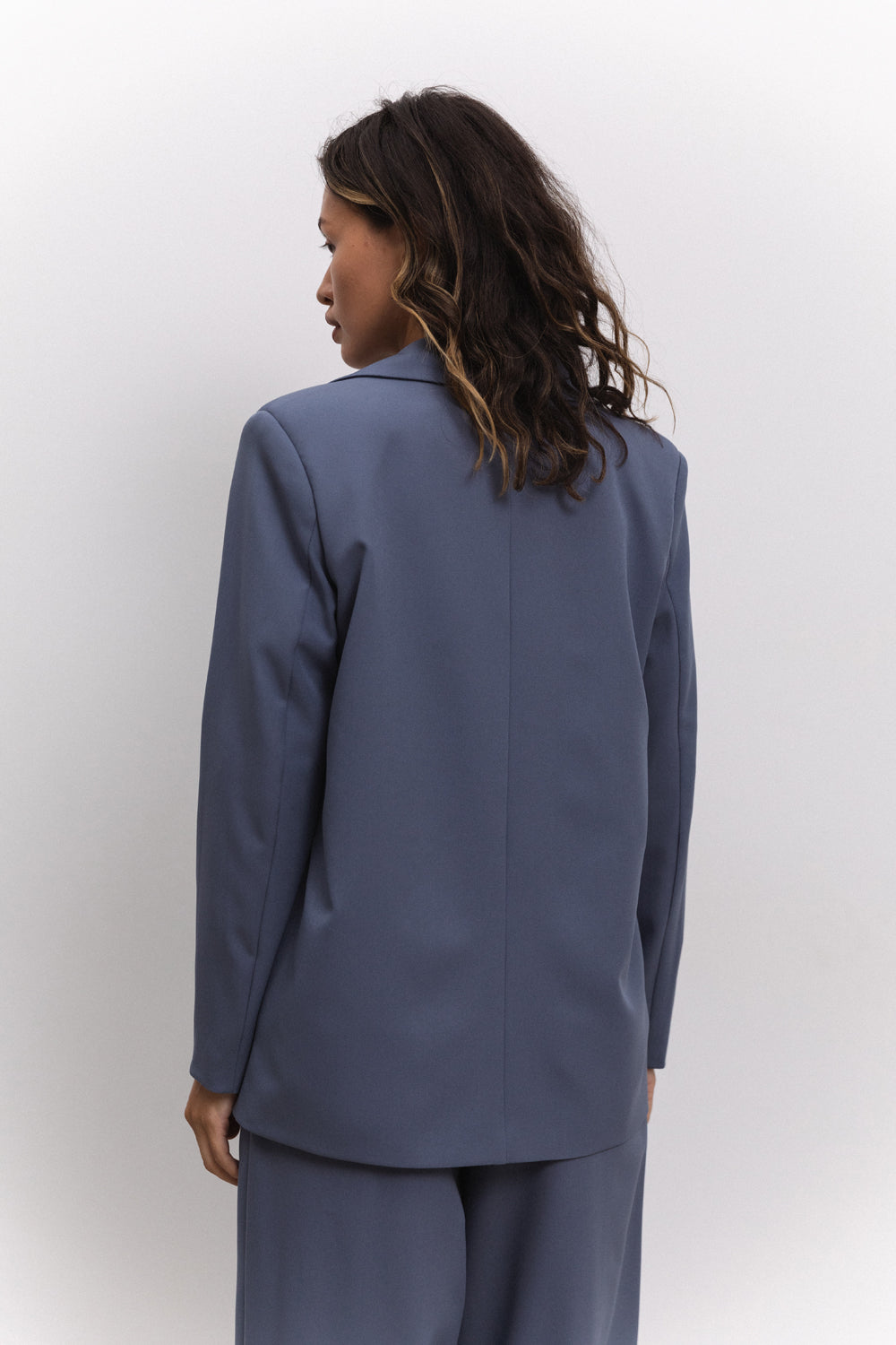 Chaqueta azul oversize