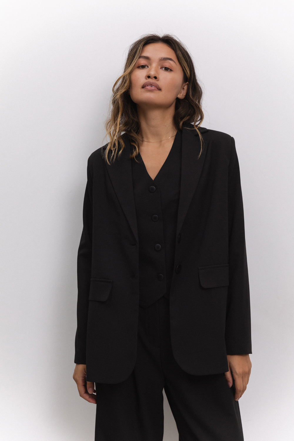 Veste oversize noire