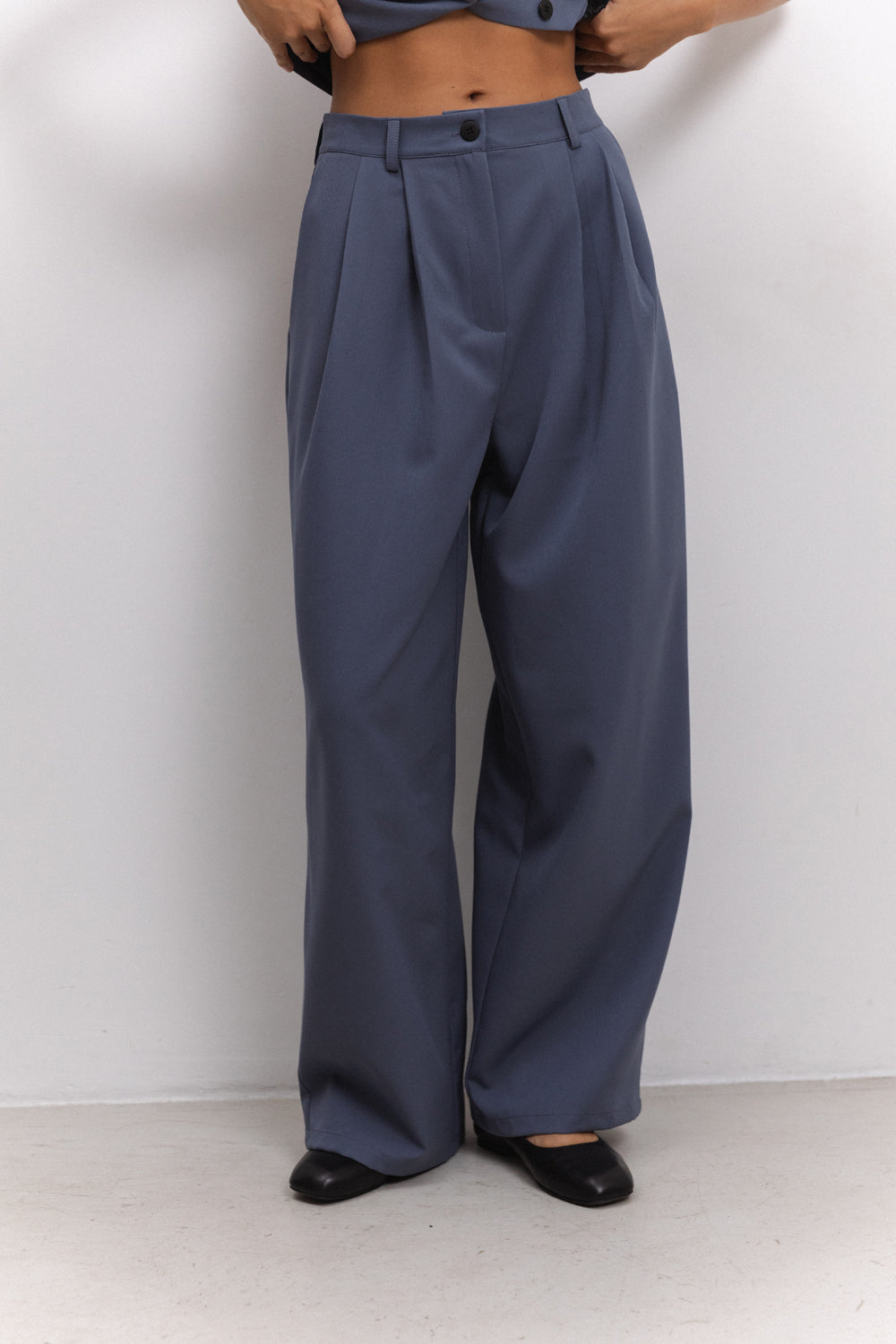 Pantalon palace gris-bleu