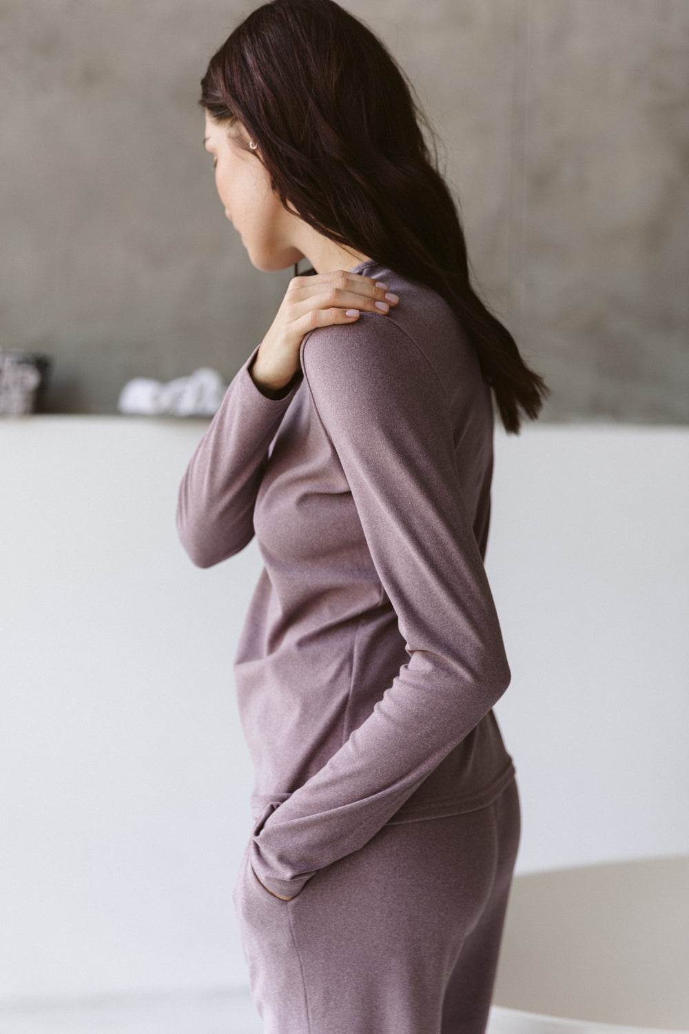 Knitted pajamas with pockets