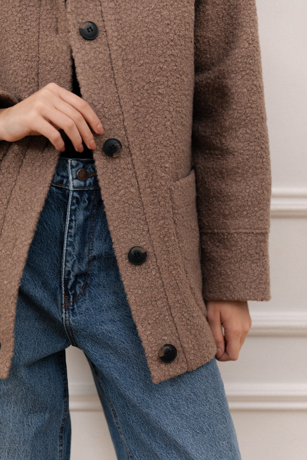 Cappotto in colore Mocha