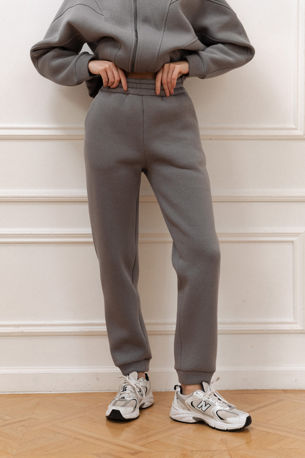 Pantalon en molleton gris