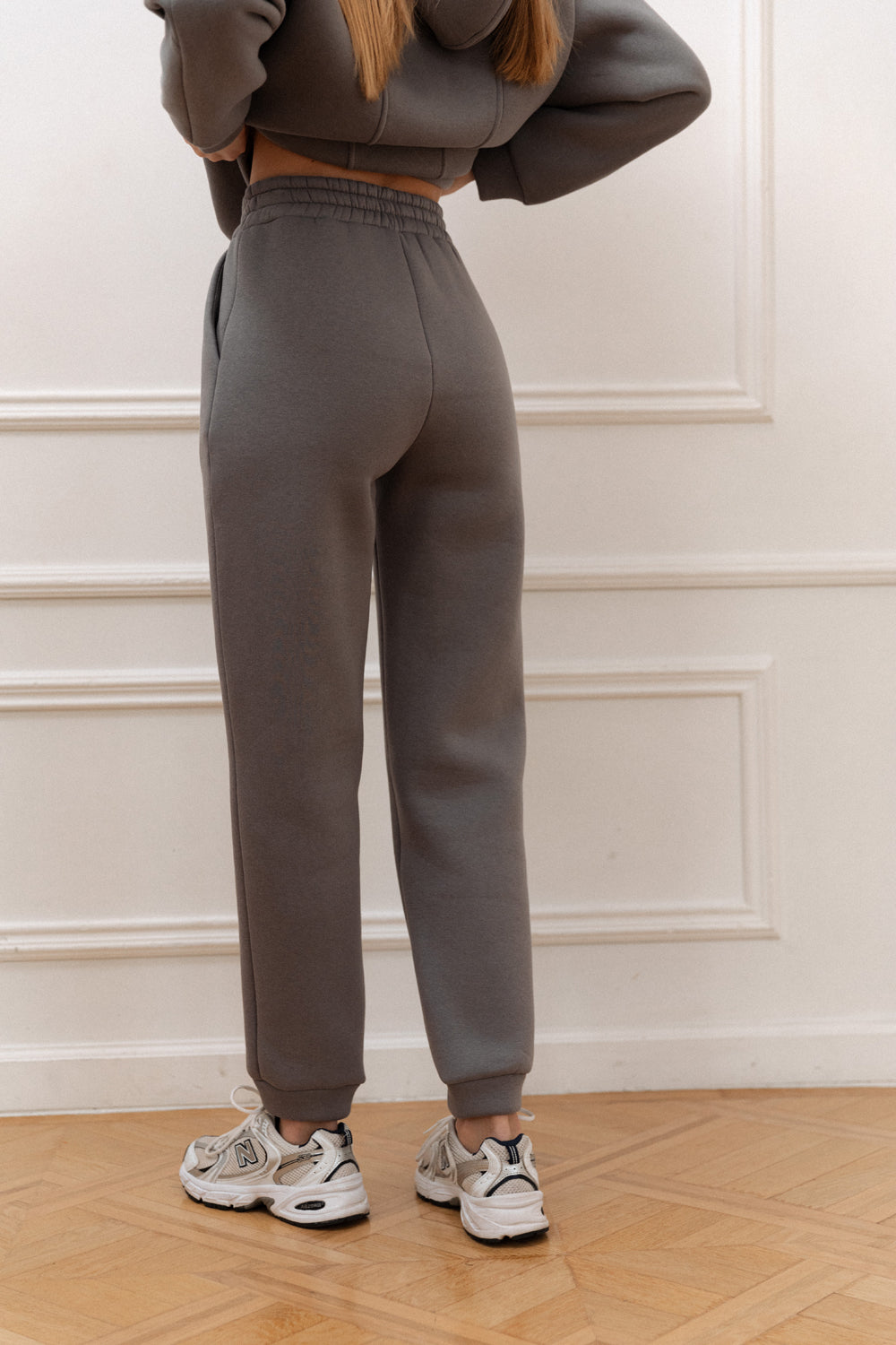 Pantalon en molleton gris