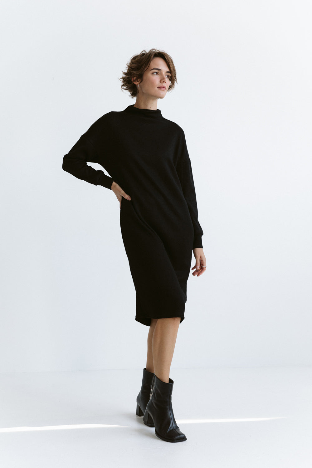 Vestido de angora negro