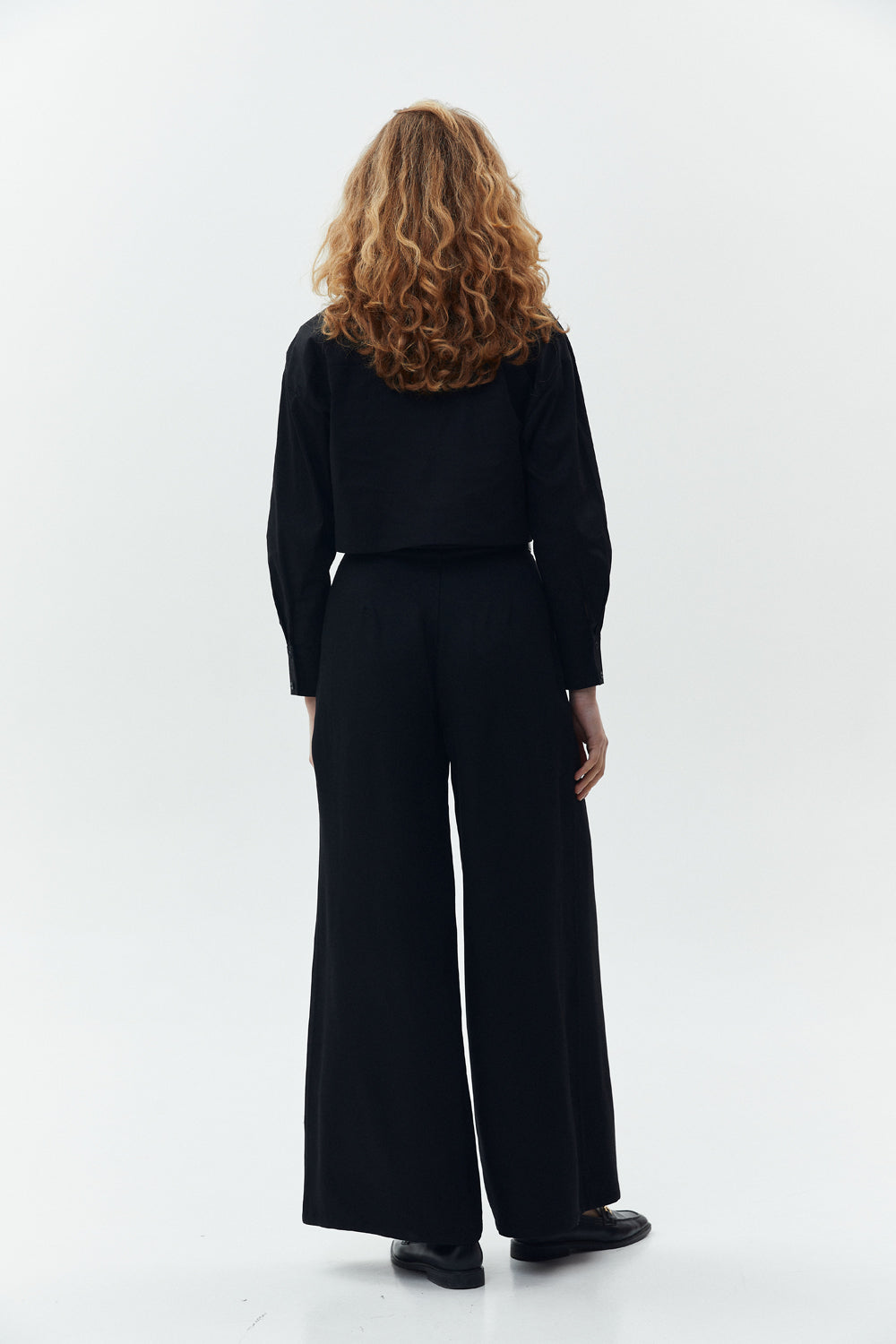 Black palazzo pants with pockets