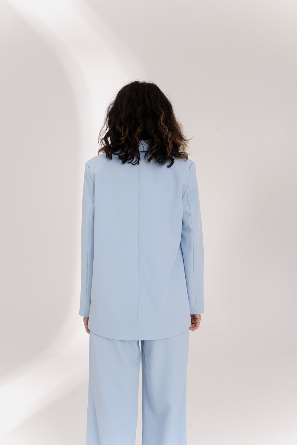 Giacca blu oversize