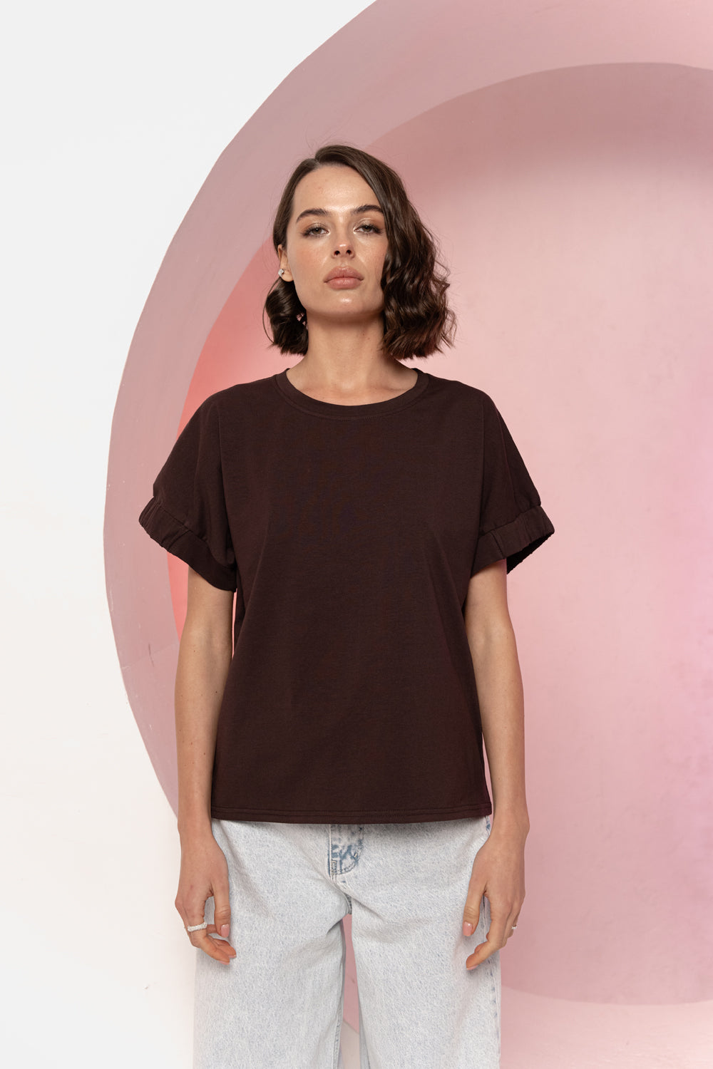 Chocolate Crew Neck T-shirt