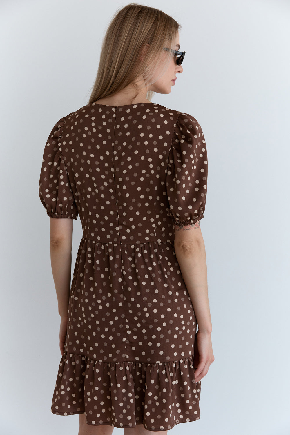 Chocolate silk dress