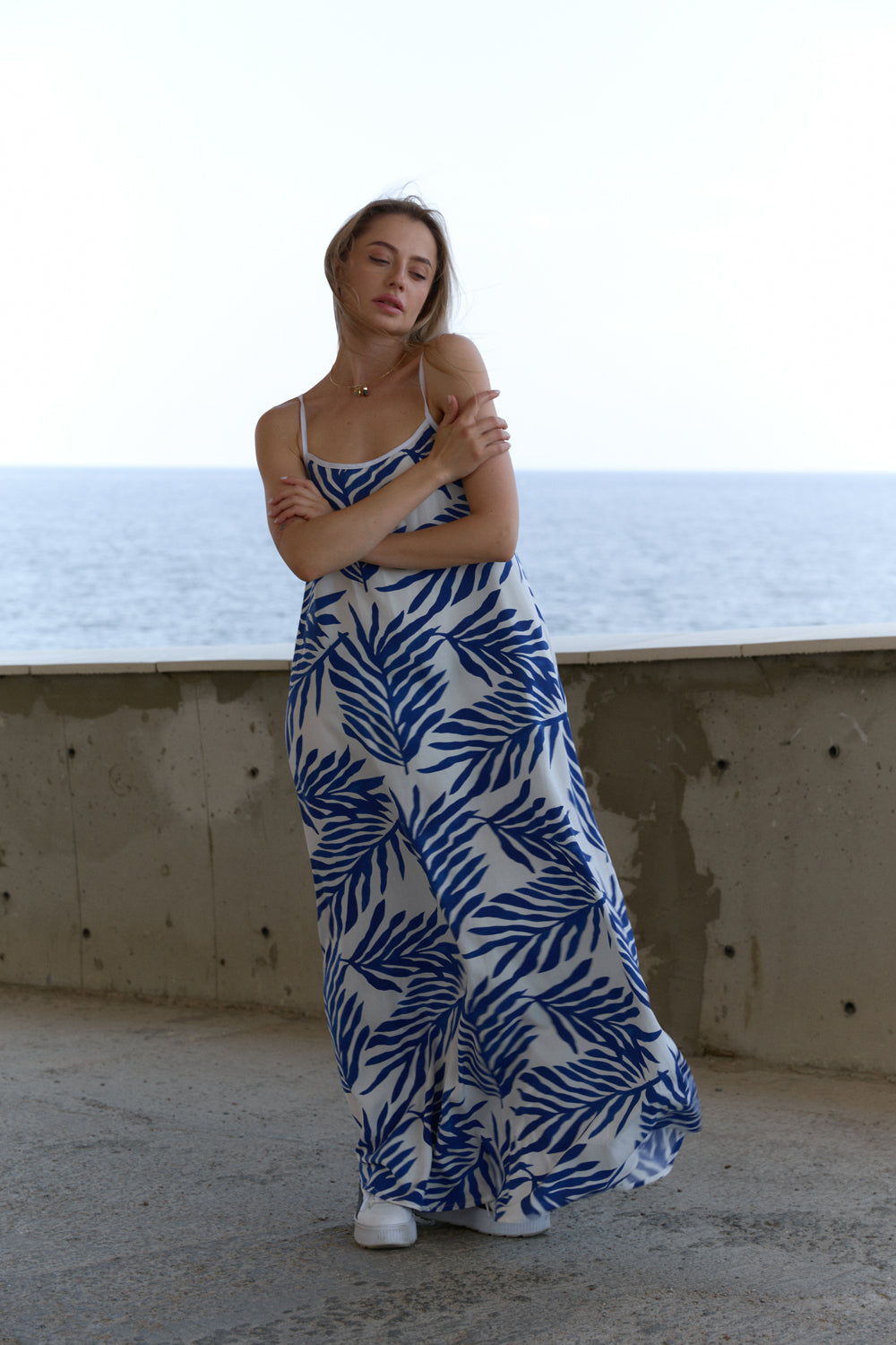 Maxi sundress with ties