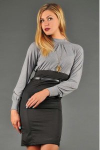 Платье 5107 Серый Серый