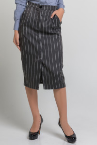 Юбка 5326 Серый/полоска Серый
