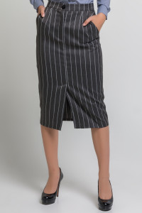 Юбка 5326 Серый/полоска Серый