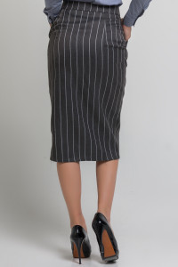 Юбка 5326 Серый/полоска Серый