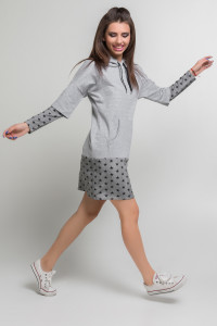 Платье 5333 Серый/меланж Серый Меланж