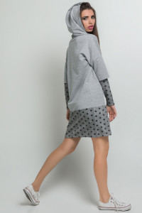 Платье 5333 Серый/меланж Серый Меланж