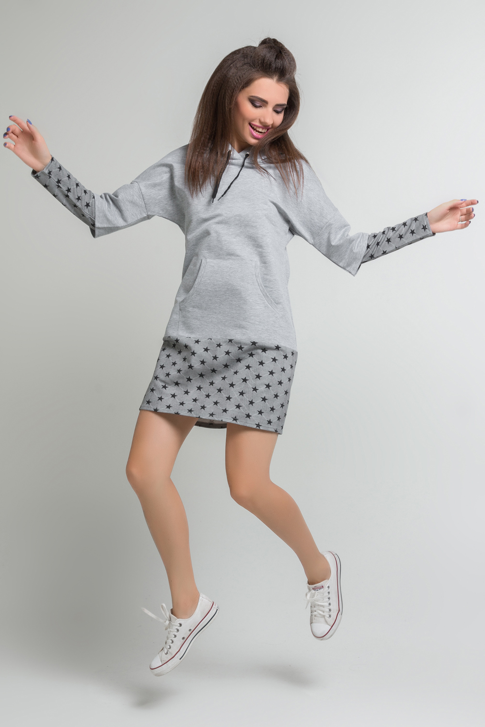 Платье 5333 Серый/меланж Серый Меланж